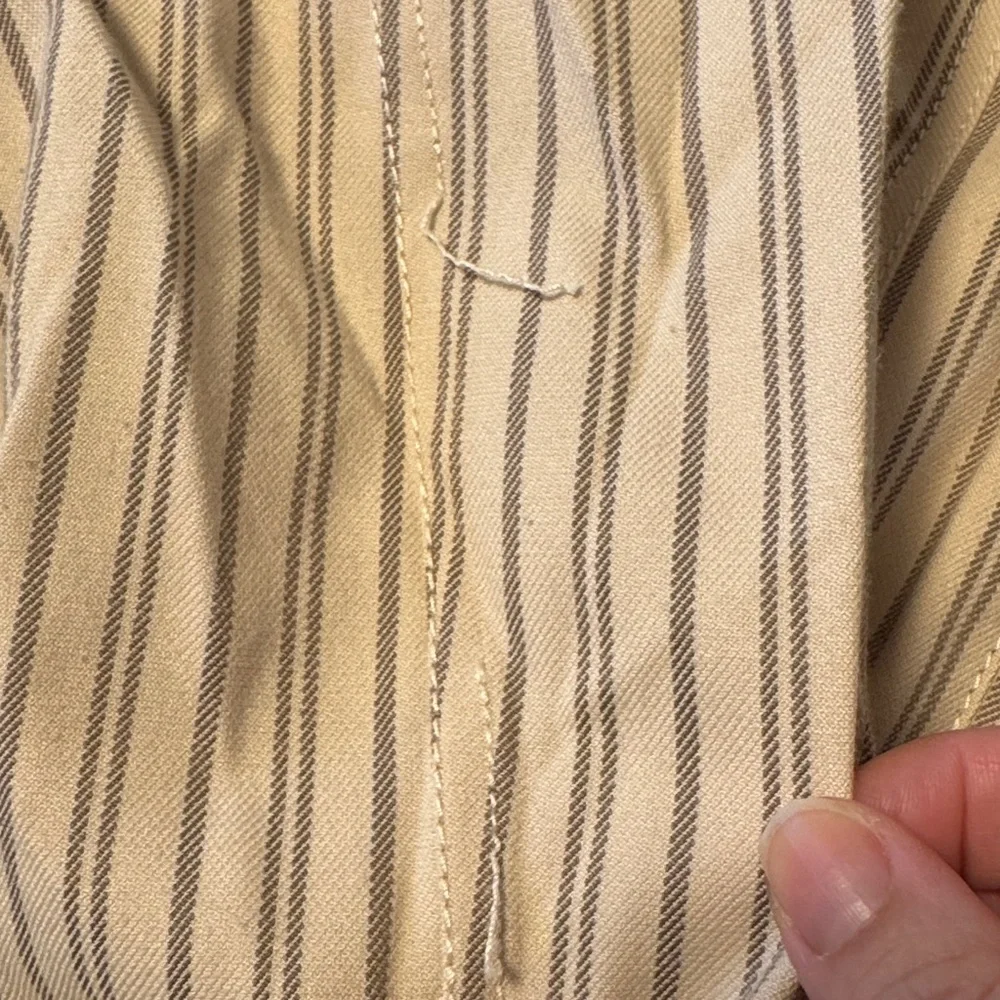 Jonathan Simkhai Rae Beige Cargo Jacket Ecru Striped